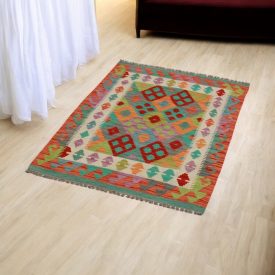 Preproga Kilim Chobi 80x121 Afganistanski ročno tkani kilim
