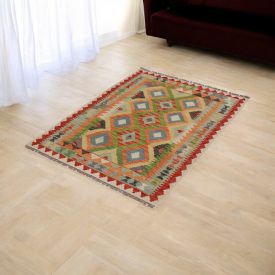 Afgan Kilim Chobi 86x122 cm – ročno tkana preproga iz Afganistana