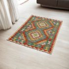 Volnena preproga Kilim Chobi 87x120 ročno tkani afgan kilim