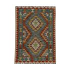 Volnena preproga Kilim Chobi 87x120 ročno tkani afgan kilim