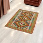 Volnena preproga Kilim Chobi 83x119 ročno tkani afgan kilim