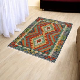 Afghan Kilim Chobi 91x135 ročno tkana preproga Kilim