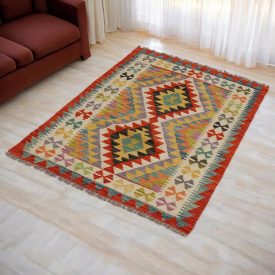 Ročno tkana Kilim Chobi 82x118 afgan volneni kilim
