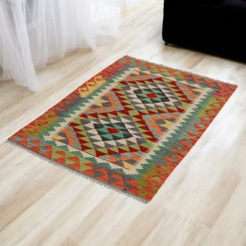 Afghan Kilim Chobi 82x118 ročno tkana preproga Kilim