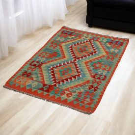 Preproga Kilim Chobi 80x121 Afganistanski ročno tkani kilim