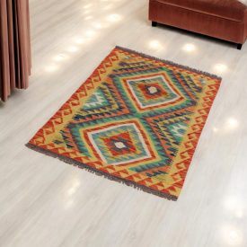 Ročno tkana Kilim Chobi 75x119 afgan volneni kilim