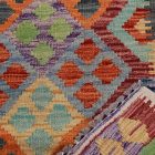 Volnena preproga Kilim Chobi 84x118 ročno tkani afgan kilim