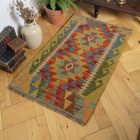 Avtentična Kilim preproga 61x96 ročno tkani etnični Kilim