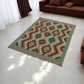 Maimana Kilim preproga 103x147 cm – ročno tkana etnična preproga iz Afganistana