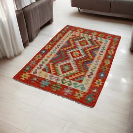 Preproga Kilim Chobi 96x157 Afganistanski ročno tkani kilim