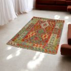 Volnena preproga Kilim Chobi 102x152 ročno tkani afgan kilim