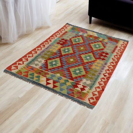 Volnena preproga Kilim Chobi 106x151 ročno tkani afgan kilim
