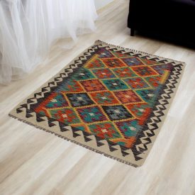 Etnična preproga Kilim Chobi 103x145 ročno tkana preproga