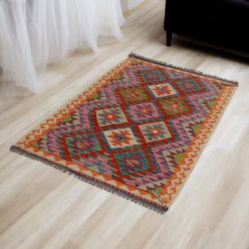 Afghan Kilim Chobi 97x147 ročno tkana preproga Kilim