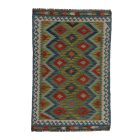 Volnena preproga Kilim Chobi 99x150 ročno tkani afgan kilim