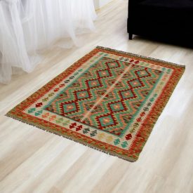 Chobi preproga Kilim 104x150 ročno tkana volna kelim