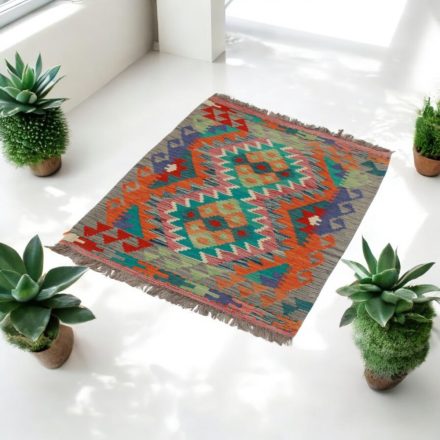 Ročno tkana Kilim 64x93 Maimana Kelim preproga