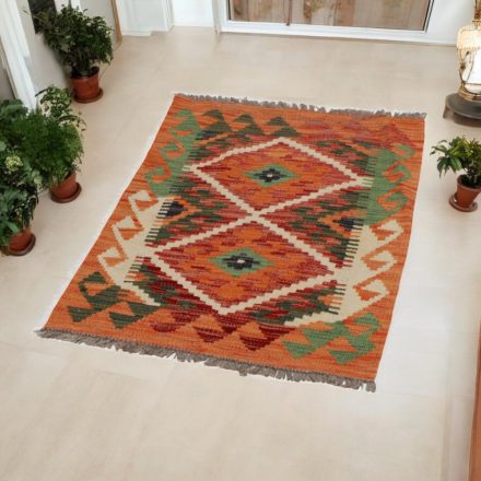 Ročno tkana Kilim 61x89 Maimana Kelim preproga