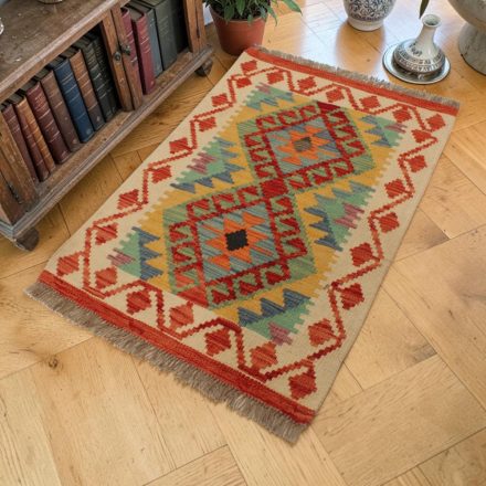 Afganistanska Kilim preproga Chobi 60x87 ročno tkani etnični Kilim