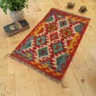 Etnična Kilim preproga Chobi 60x100 avtentični afganistanski Kilim