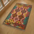 Volnena Kilim preproga 59x92 ročno tkani Kilim