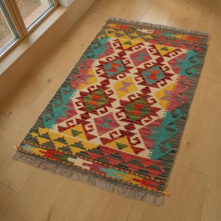 Volnena Kilim preproga 59x92 ročno tkani Kilim