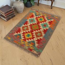 Chobi Kilim preproga 62x87 avtentični afganistanski Kilim