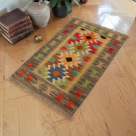 Ročno tkani Kilim 58x90 Maimana Kilim preproga