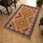 Volnena Kilim preproga 59x92 ročno tkani volneni Kilim