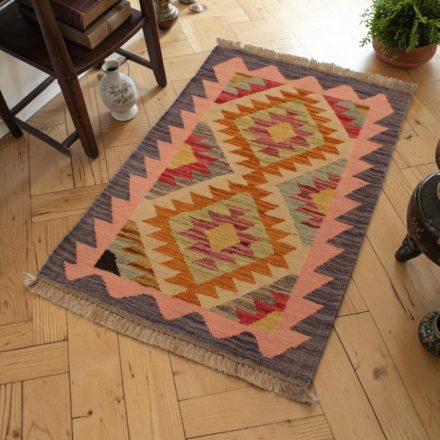Volnena Kilim preproga 59x92 ročno tkani volneni Kilim
