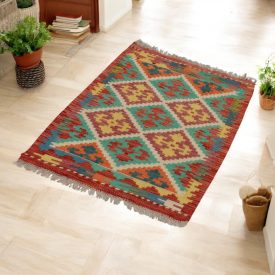 Ročno tkana Kilim Chobi 62x101 afgan volneni kilim