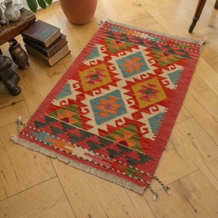 Afganistanska Kilim preproga Chobi 60x91 ročno tkani afganistanski Kilim