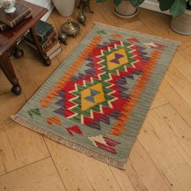 Ročno tkana avtentična Kilim preproga 61x93 ročno tkani etnični Kilim