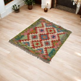 Afgan Kilim Chobi 60x90 cm – tradicionalno tkana preproga iz volne