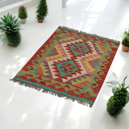Ročno tkana Kilim 65x93 Maimana Kelim preproga