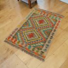 Etnična Kilim preproga Chobi 69x92 ročno tkani afganistanski Kilim