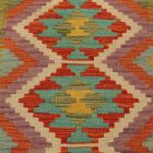 Volnena Kilim preproga 59x89 ročno tkani etnični Kilim