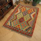 Afganistanska Kilim preproga Chobi 62x90 ročno tkani Kilim