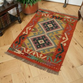 Chobi Kilim preproga 61x91 ročno tkani afganistanski Kilim