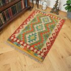 Kilim preproga Chobi 60x85 ročno tkani volneni Kilim