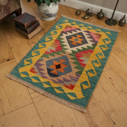 Etnična Kilim preproga Chobi 60x86 ročno tkani Kilim