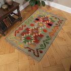 Avtentična Kilim preproga 58x90 ročno tkani etnični Kilim