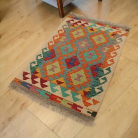 Chobi Kilim preproga 62x89 ročno tkani Kilim