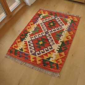 Afganistanska Kilim preproga Chobi 63x81 avtentični afganistanski Kilim