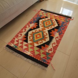 Etnična Kilim preproga Chobi 67x94 avtentični afganistanski Kilim