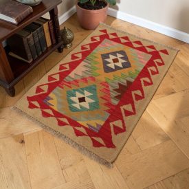 Afganistanska Kilim preproga Chobi 63x90 afganistanski volneni Kilim