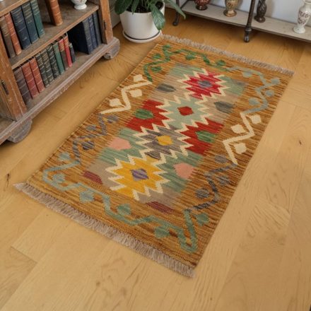 Volnena Kilim preproga 59x91 ročno tkani volneni Kilim