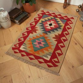 Afganistanska Kilim preproga Chobi 63x92 ročno tkani afganistanski Kilim