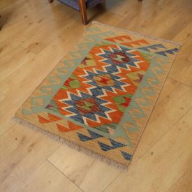 Chobi Kilim preproga 63x88 ročno tkani etnični Kilim