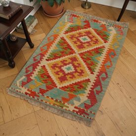 Chobi Kilim preproga 59x90 ročno tkani afganistanski Kilim